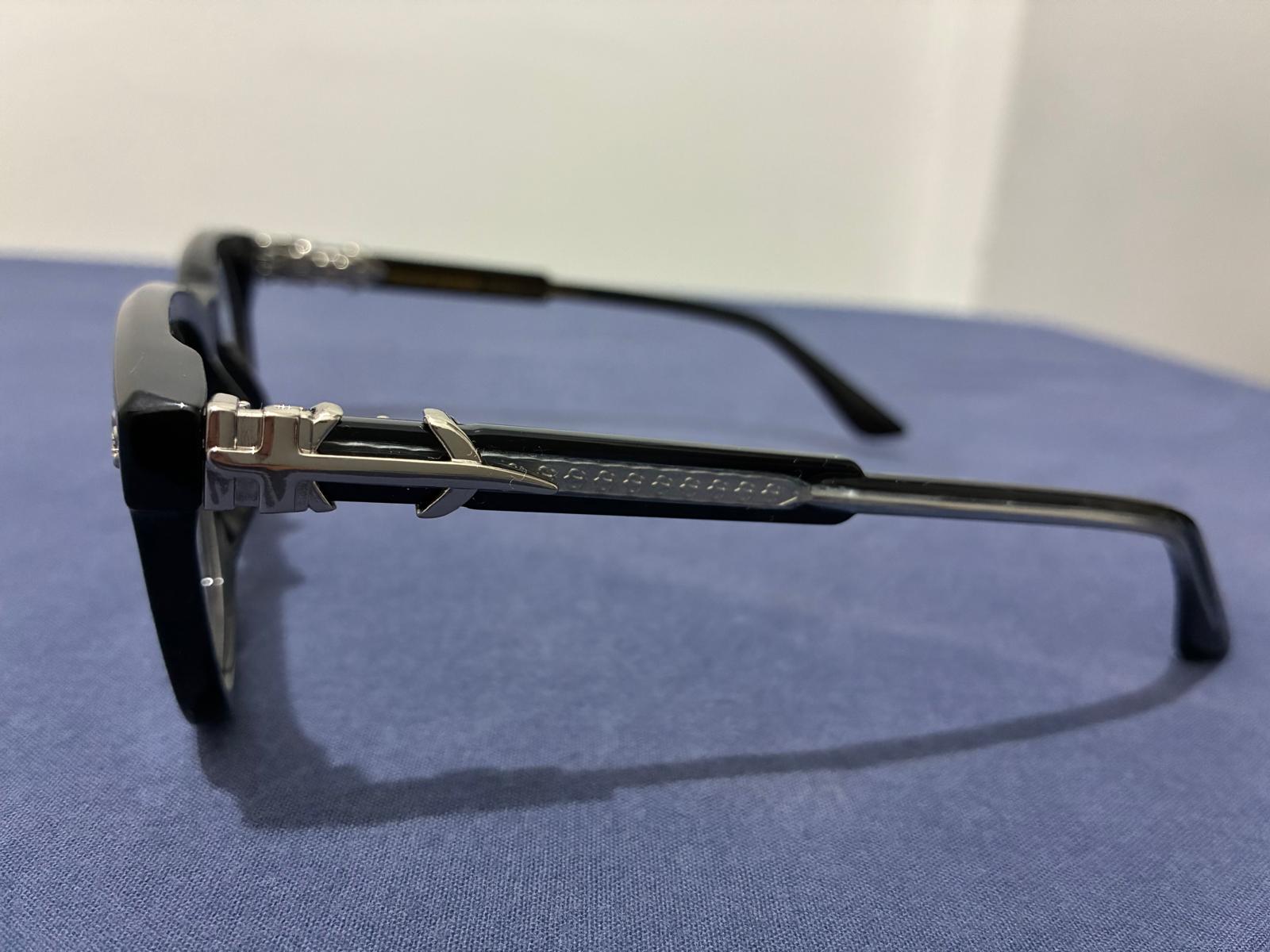 Chrome Hearts Hançer Motifli Siyah Gözlük