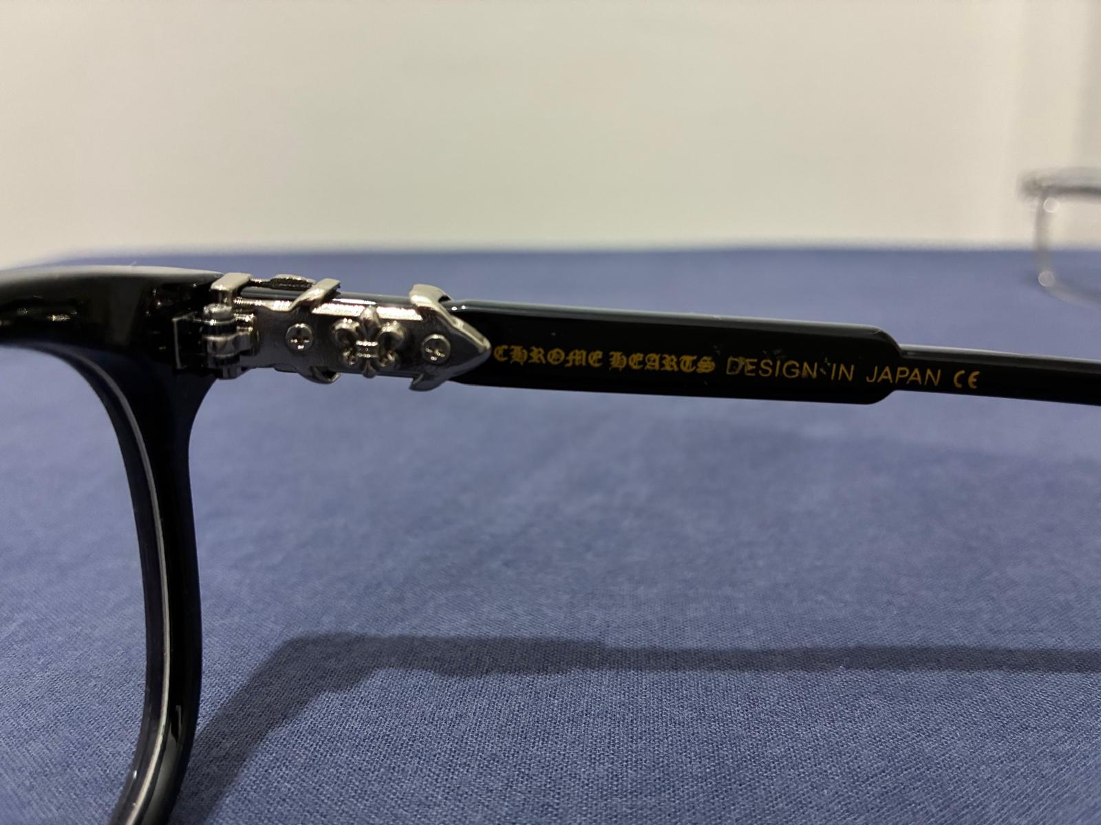 Chrome Hearts Hançer Motifli Siyah Gözlük